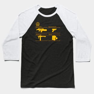 USCM Loadout - amber CRT Baseball T-Shirt